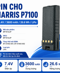 Pin bộ đàm Harris P7100 BP1912LIP