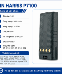 Pin bộ đàm Harris P7100 BP1912LIP