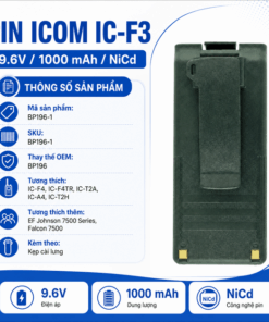 Pin bộ đàm Icom IC-F3 BP196-1