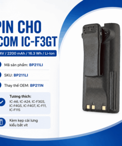 Pin bộ đàm Icom IC-F3GT BP211LI
