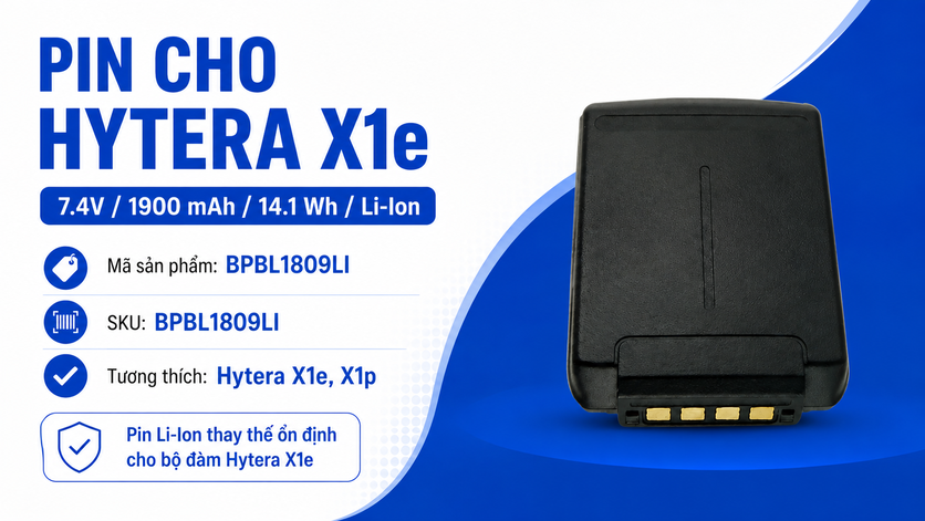 Pin bộ đàm Hytera X1e