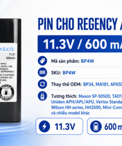 Pin bộ đàm Regency/Relm HH400 BP4W