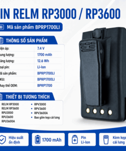 Pin bộ đàm Relm RP3000/RP3600