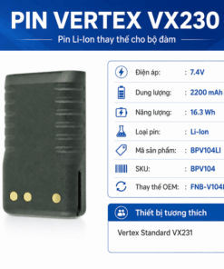 Pin bộ đàm Vertex VX230