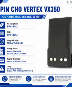 Pin bộ đàm Vertex VX350 BPV130LI