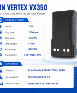 Pin bộ đàm Vertex VX350 BPV130LI