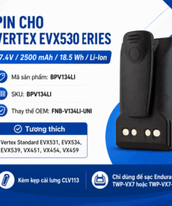 Pin bộ đàm Vertex EVX530 BPV134LI