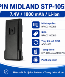 Pin bộ đàm Midland STP-105B