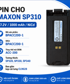 Pin bộ đàm Maxon SP310 BPACC200-1
