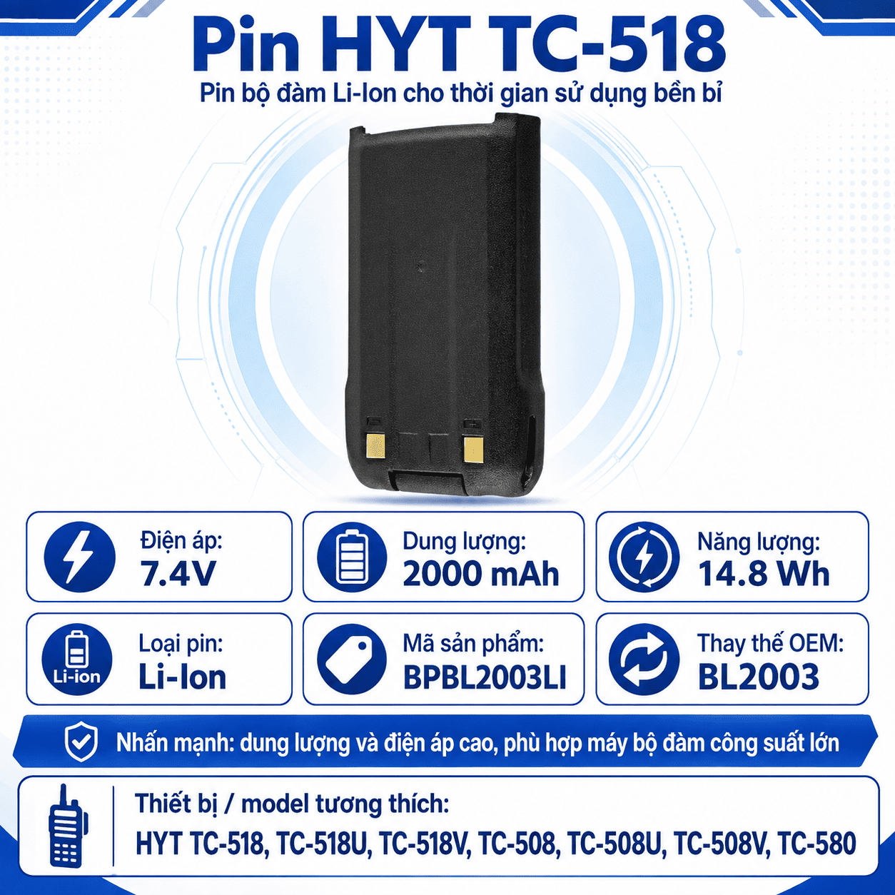 HYT TC-518 BPBL2003LI