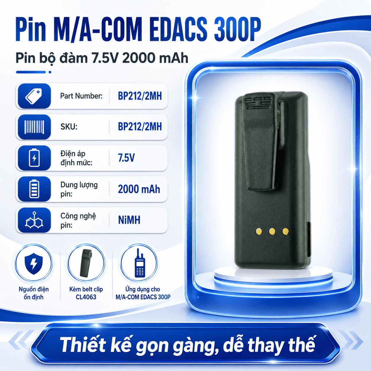 Pin BP2122MH