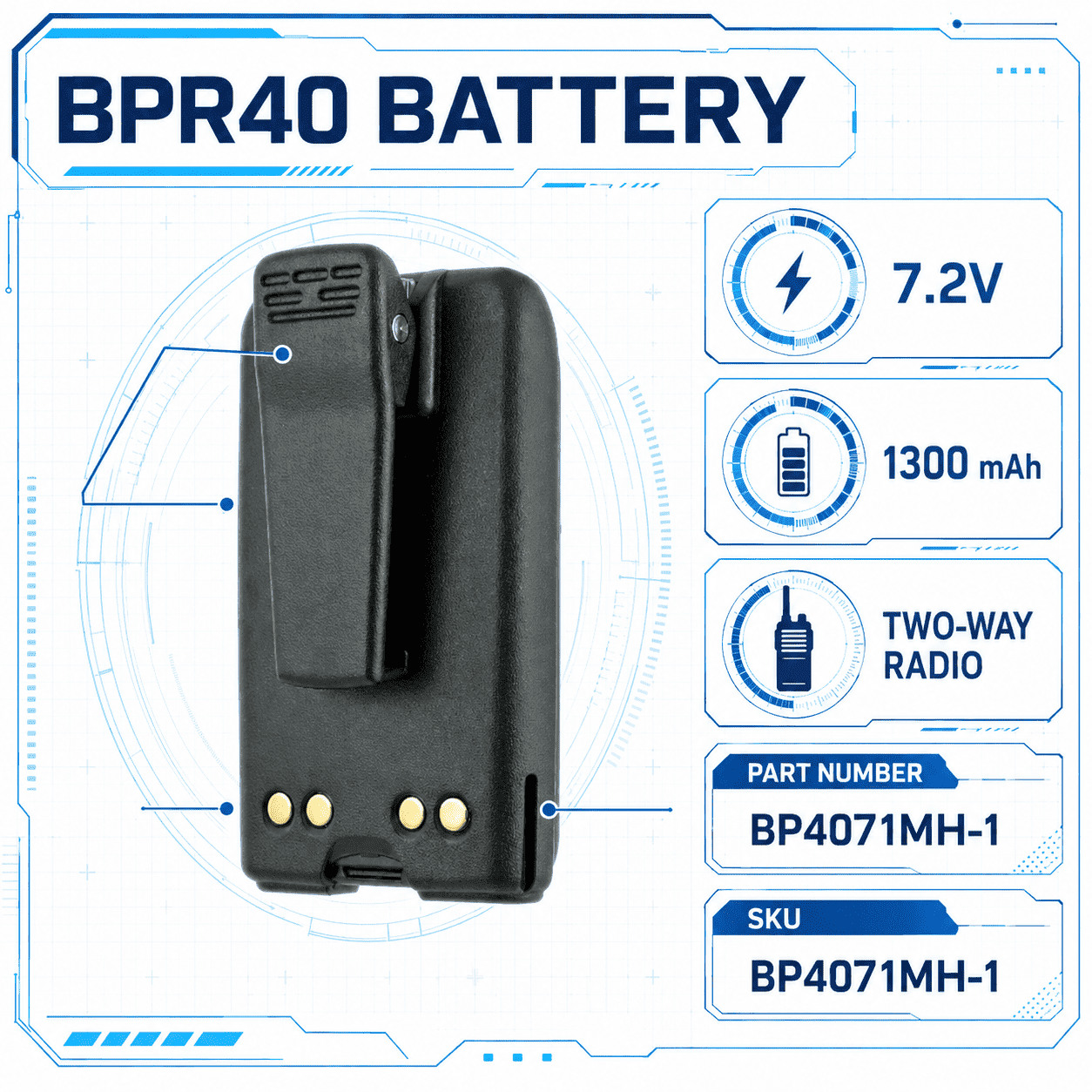 Pin BP4071MH-1