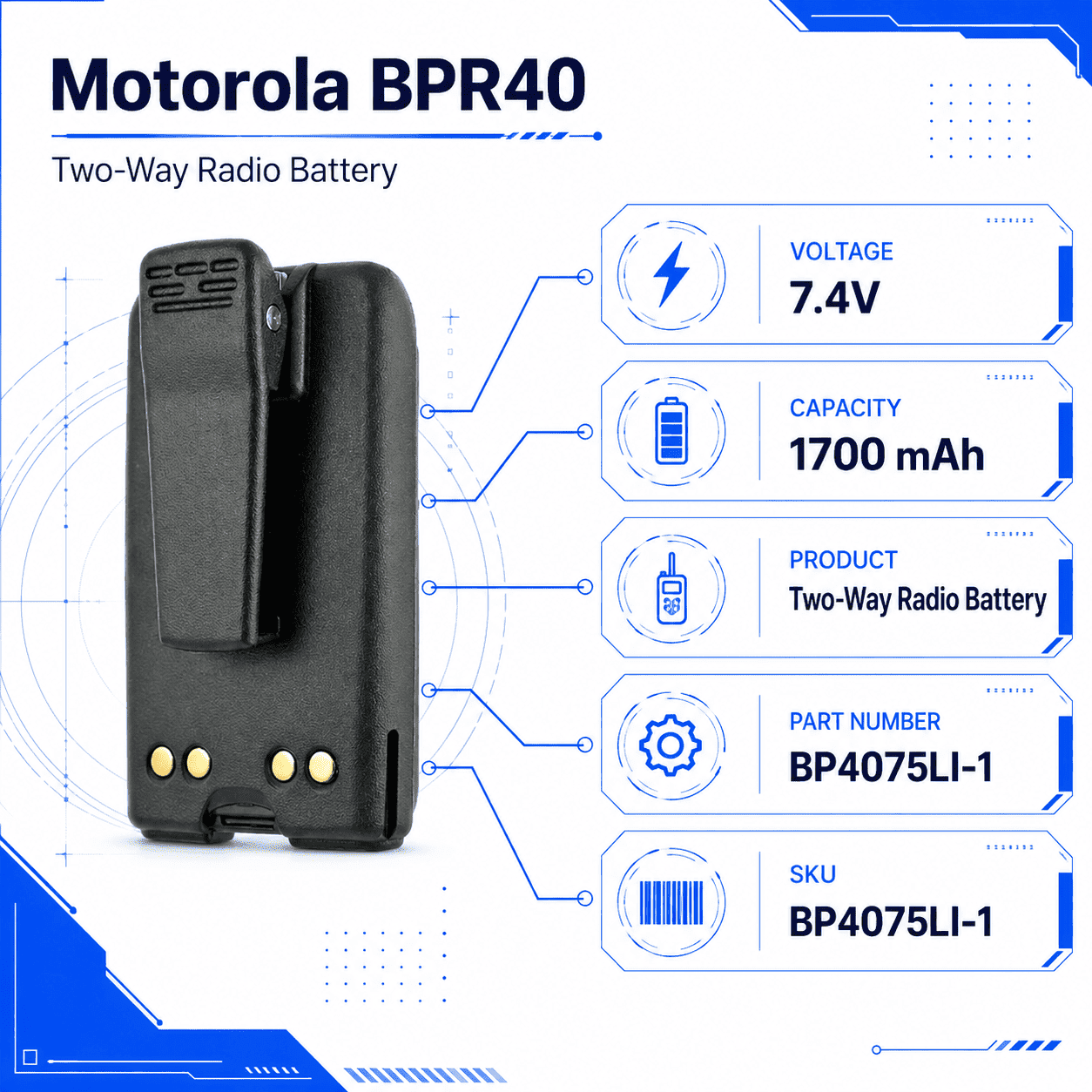 Pin BP4075LI-1