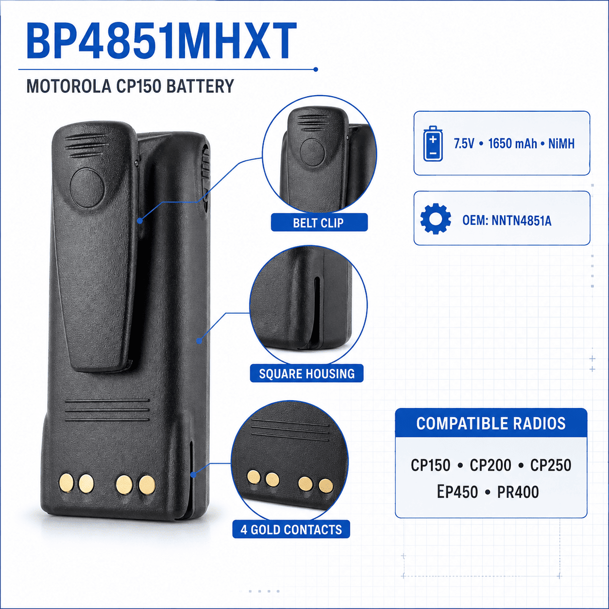 Pin BP4851MHXT
