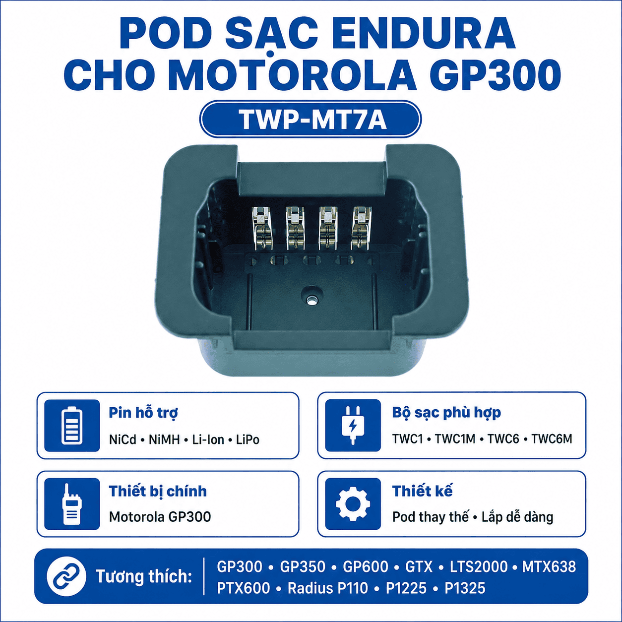 Pod sạc TWP-MT7A