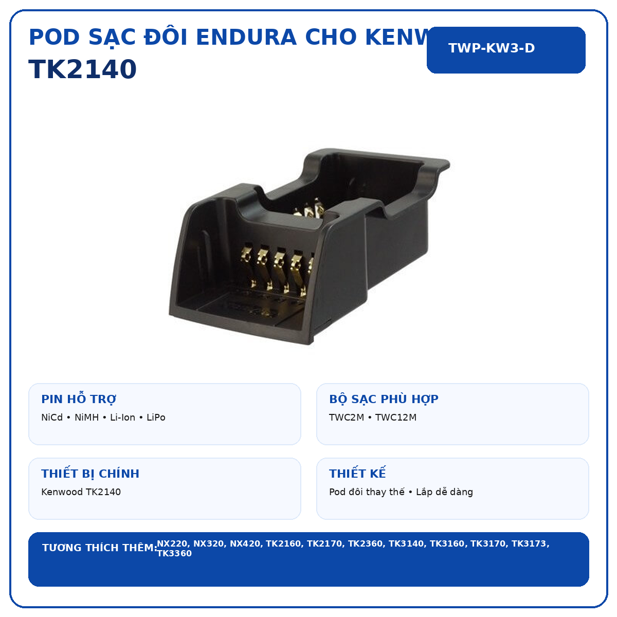 Pod sạc TWP-KW3-D