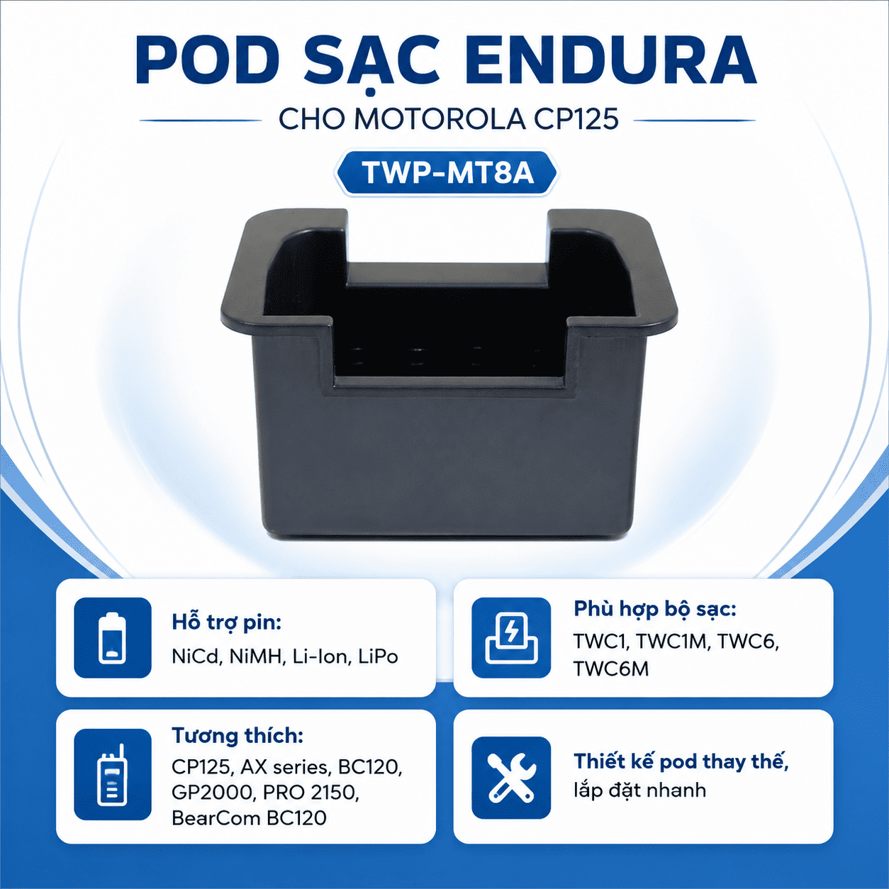 Pod sạc TWP-MT8A