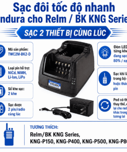 Bộ sạc TWC2M-BK2-D
