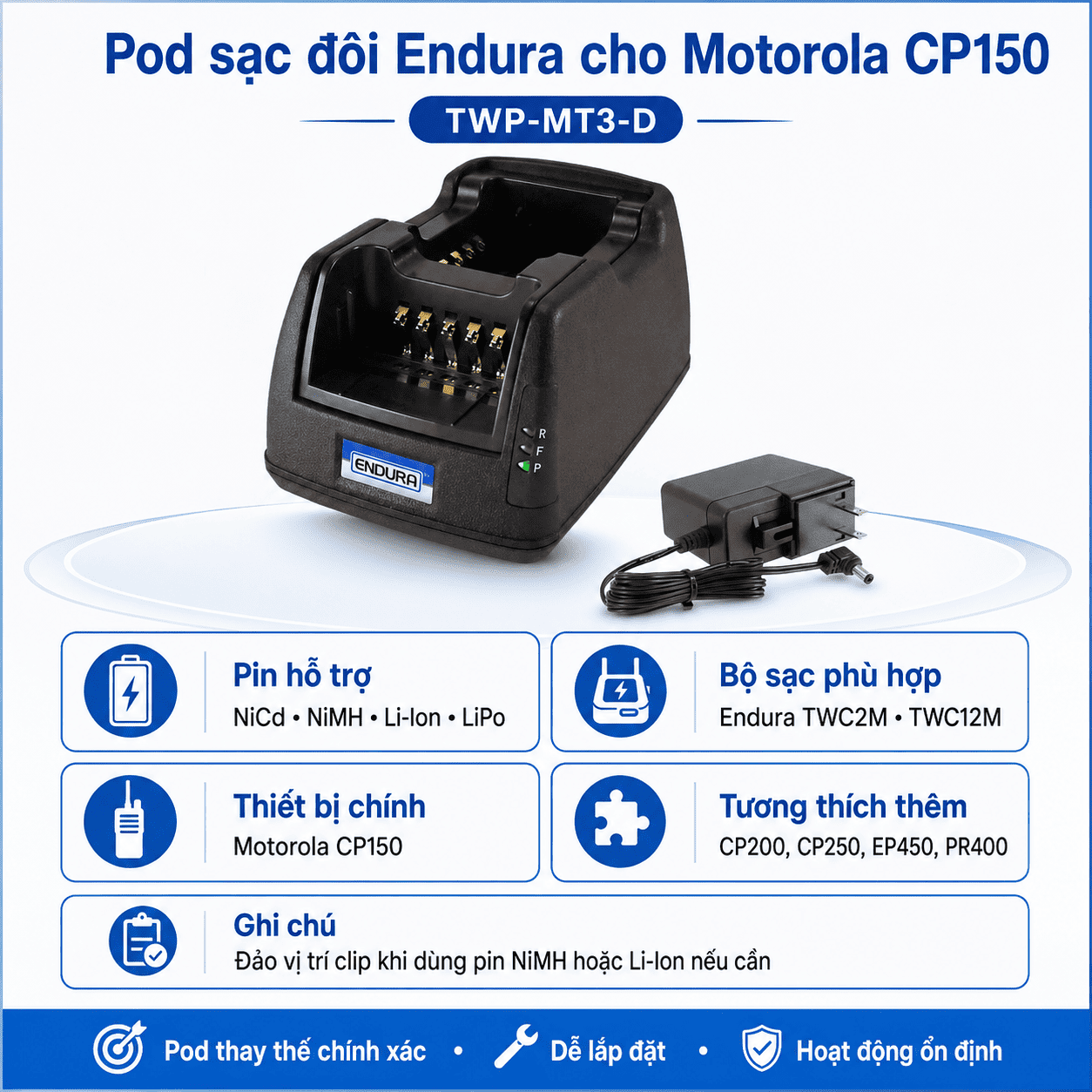 Pod sạc TWP-MT3-D