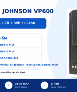 Pin bộ đàm EF Johnson VP600 BP57374LI