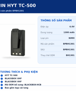 Pin bộ đàm HYT TC-500 BPBH1301