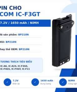 Pin bộ đàm Icom IC-F3GT BP210N
