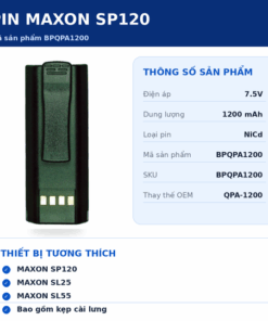 Pin bộ đàm Maxon SP120 BPQPA1200