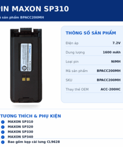 Pin bộ đàm Maxon SP310 BPACC200MH