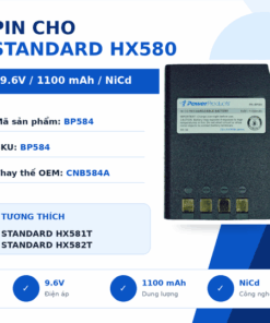 Pin bộ đàm Standard HX580 BP584