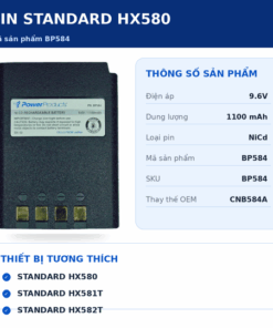 Pin bộ đàm Standard HX580 BP584