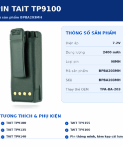 Pin bộ đàm Tait TP9100 BPBA203MH