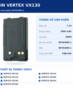 Pin bộ đàm Vertex VX130 BPV94MH-1