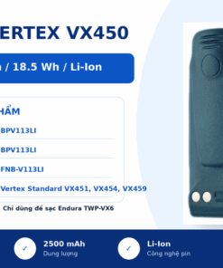 Pin bộ đàm Vertex VX450