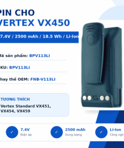 Pin bộ đàm Vertex VX450
