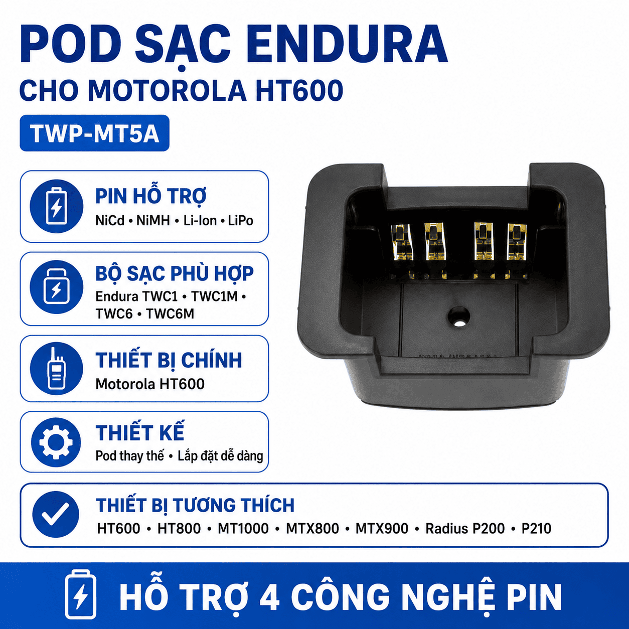 Pod sạc TWP-MT5A