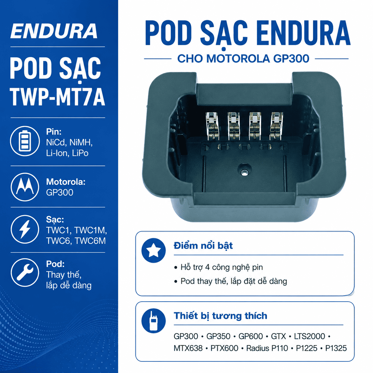 Pod sạc TWP-MT7A